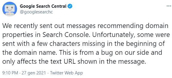 Google Search Console Sending Messages With Errors